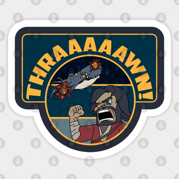 THRAAAAAAWN! Sticker by wanderlust untapped